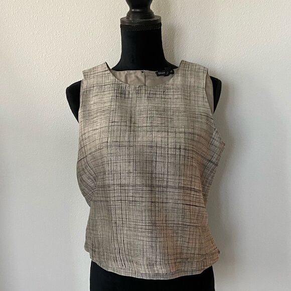Eileen fisher silk crop blouse - Picture 1 of 3